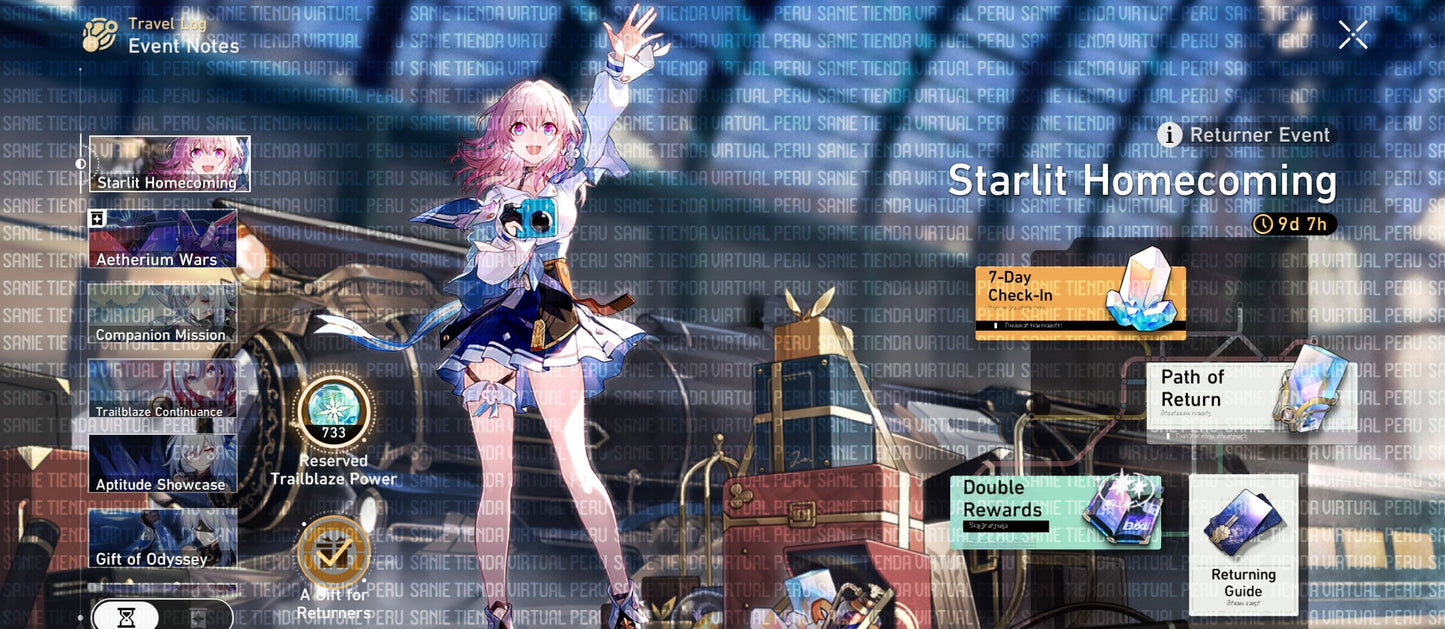 [Nivel de Trazacaminos 54] Kafka + Cono + Luocha + Gepard + Himeko + Welt + Bronya + La textura de los Recuerdos