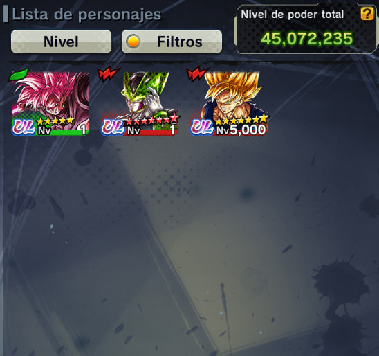 [Android] ⭐️ Cell Perfecto (7 ESTRELLAS) + SS ROSÉ GOKU BLACK⭐️ + 💎54,167 Cronocristales💎 + 10 LL