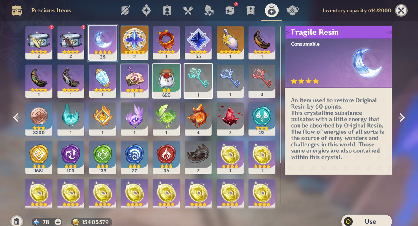 [AR 55] ⭐️Clorinde R2 &nbsp;+ Alhaitham + Furina + Chasca + Kazuha + Mualani + Zhong Li + Qiqi C1 + Mona + Jean + Diluc&nbsp;