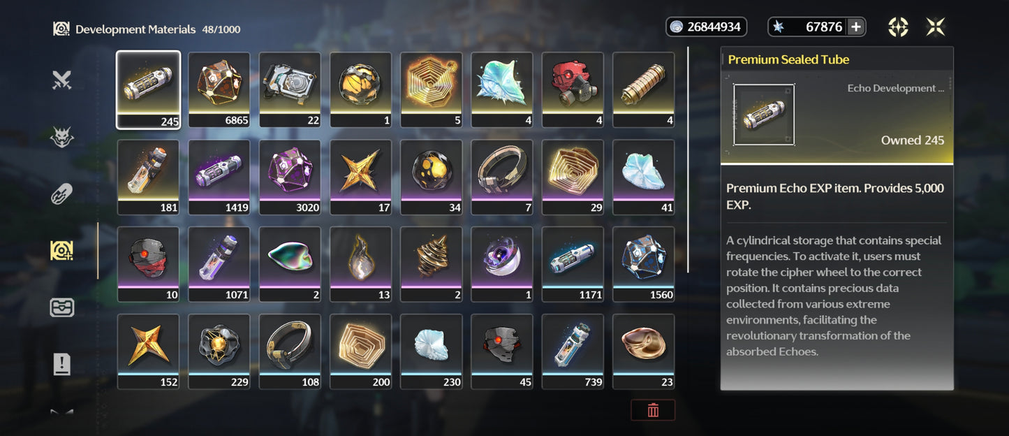 [Nivel 45] 67,876 Astritas 💎 |  Chisa + Arma | Wuthering Waves Cuenta Reroll