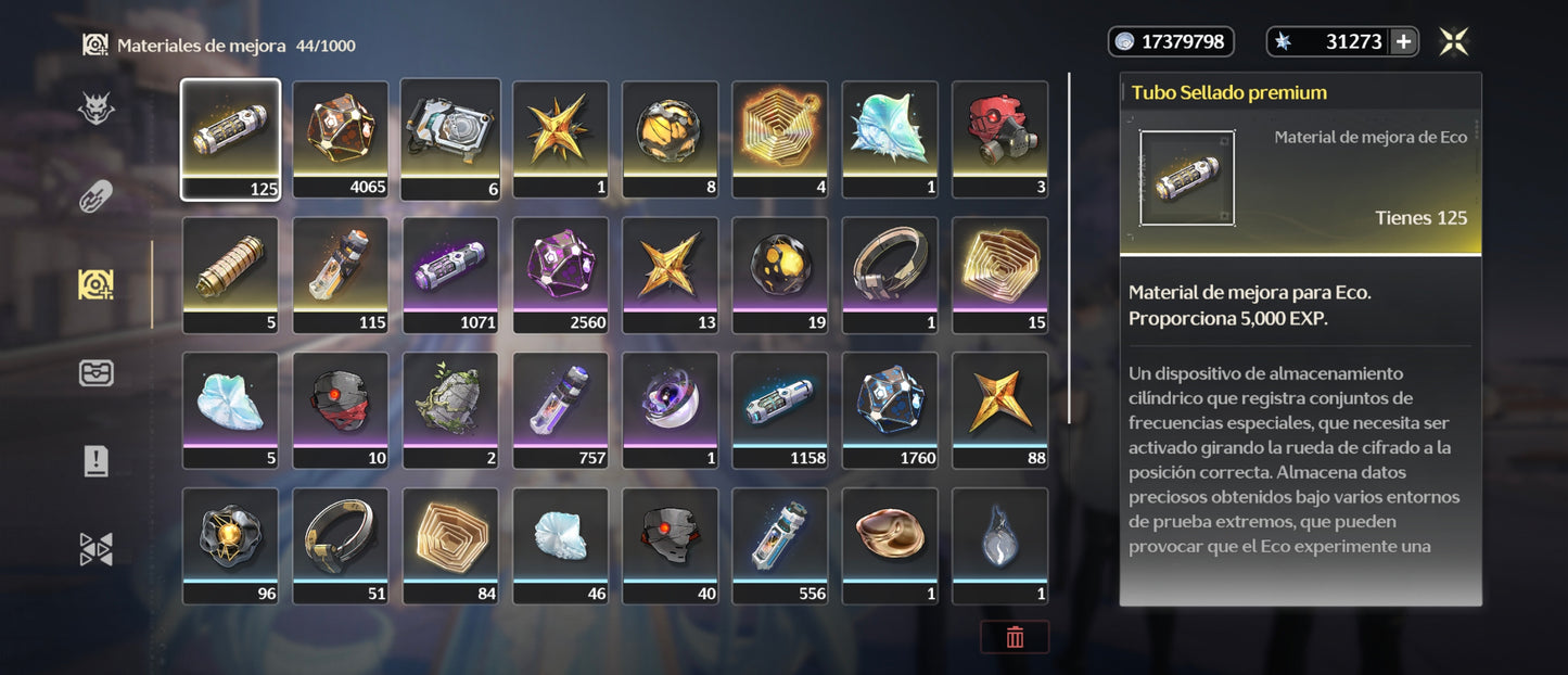[Nivel 41] Cumpleaños Libre ✅ |⭐️Iuno + Arma + Ciaccona + Arma + 💎31273 Astritas💎| Cuenta Reroll Wuthering Waves