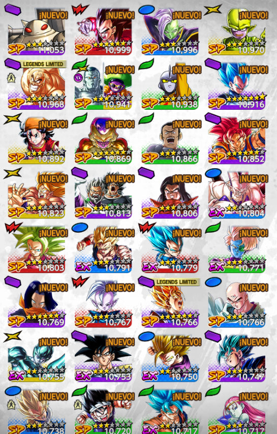 [ANDROID & IPHONE] 2 LR ( Supersaiyajin rosa ultra supervillano Goku Oscuro+ Super Vegeto ) + 7 LL