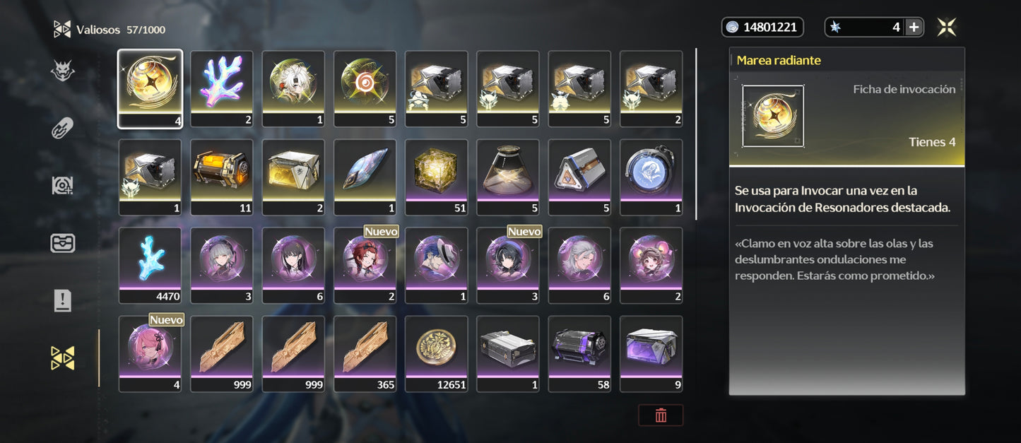 [Nivel 40] Cumpleaños Libre ✅ |Iuno + Arma + Ciaccona + Arma +Zani + Arma + Verina + Encore + Calcharo + Lingyang