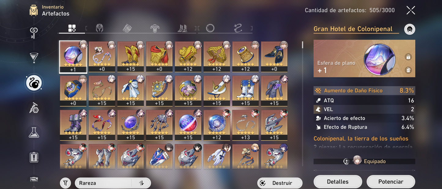 [Nivel 65] [Cumpleaños Libre] Fainón + Cono , Ruan Mei + Rappa + Sra. Herta + Fu Xuan + Dr. Ratio + Imbibitor Lunae + Bronya E3+ Himeko + Yanqing + Clara + Gepard +