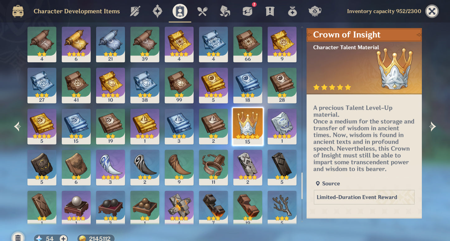 [AR 59] ⭐️ Flins + Neuvillette + Furina C1 + Kinich + Navia + Chasca + Yelan + Mualani + Nahida + Kazuha + Venti  — Cuenta Genshin Impact