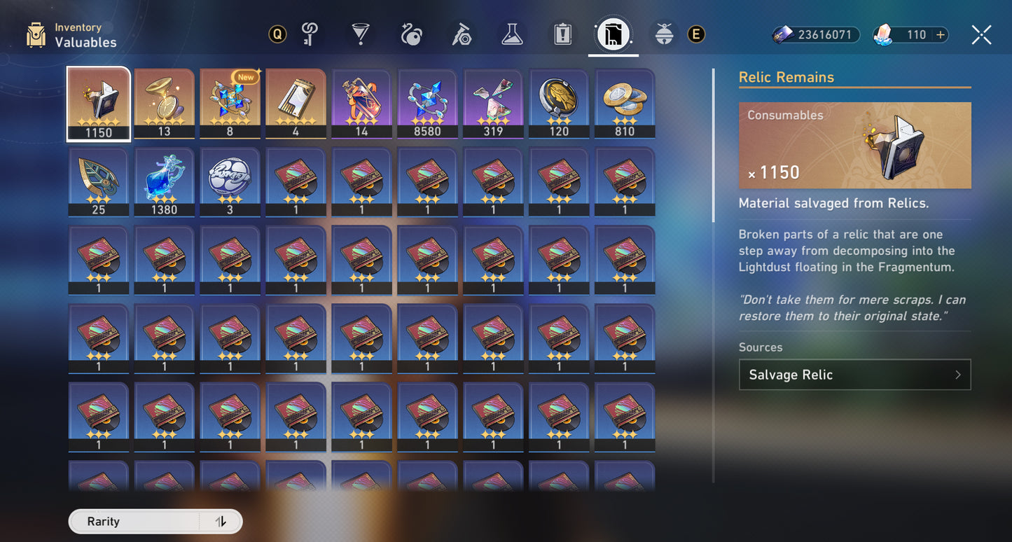 (REROLL + CUMPLEAÑOS LIBRE) Nivel 60⭐️ Silver Wolf LV. 999 + Cono , Castorice + Firefly + The Dahlia + Aventurine + Clara + Bronya + Himeko + Welt