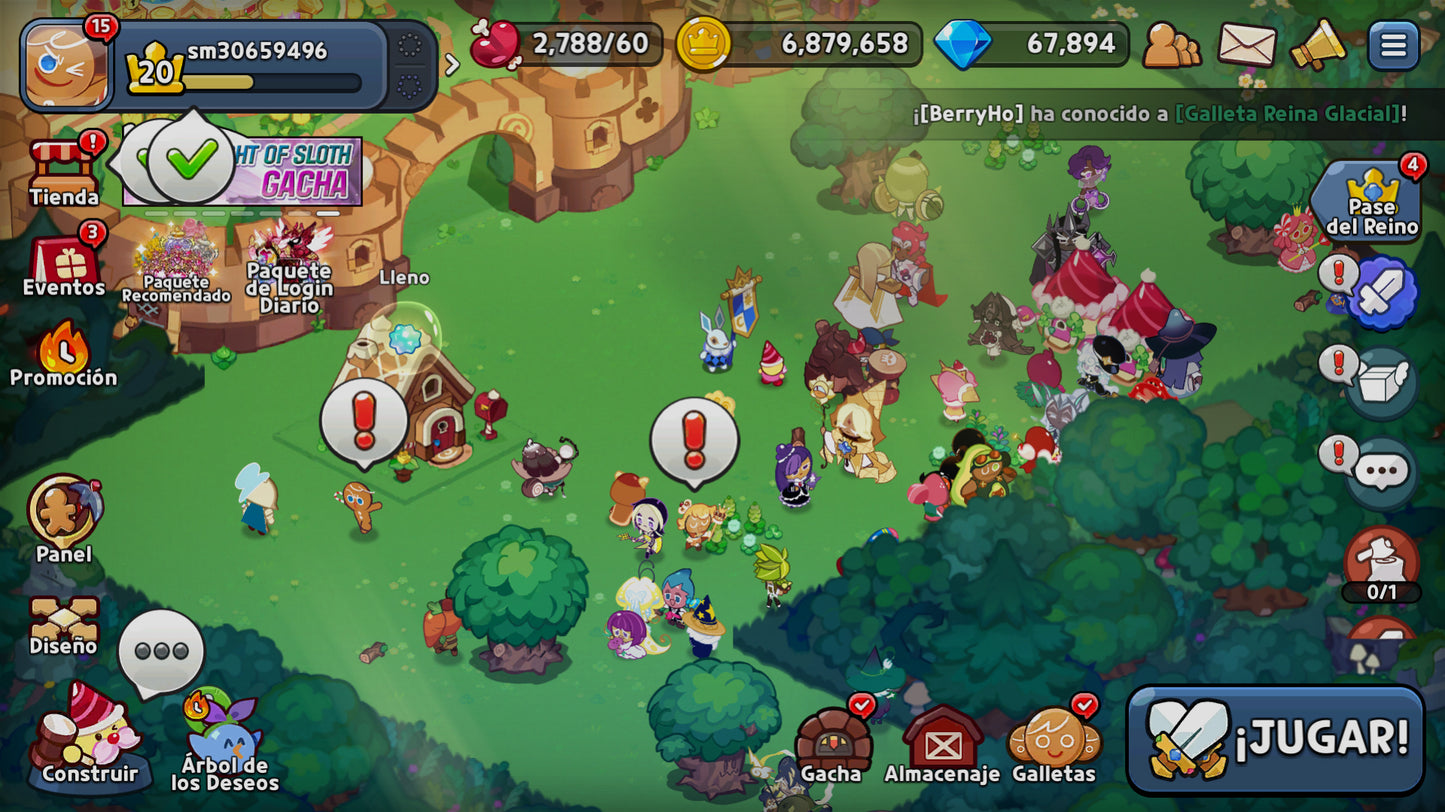 [SERVIDOR: VAINILLA PURA] 67,894 Cristales 💎 | Cortador de Galletas Especial: 416🍪 | Cortador de Galletas Magico: 101 🍪 | Cubo Arcoiris: 50,000+ 🌈 | Cookie Run: Kingdom Cuenta Reroll