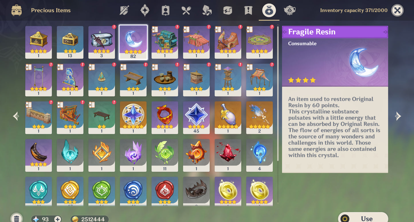 [AR 38] ⭐️CUMPLEAÑOS LIBRE⭐️Skirk + Neuvillette + Yae Miko + Cyno + Dehya + Halcón de jade, Fulgor de las aguas calmas, Candado terrenal x2