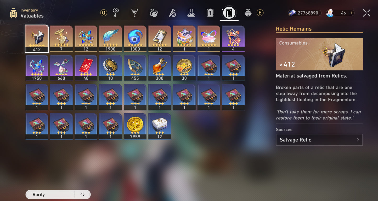 NA Lvl 70| Yao Guang + Sparxie + Cyrene + Silver Wolf LV.999 + Evernight + Hyacine + Castorice + Dan Heng Permansor Terrae + Archer + Gilgamesh + Huohuo + Jingliu + Sparkle + Topaz + Dr. Ratio