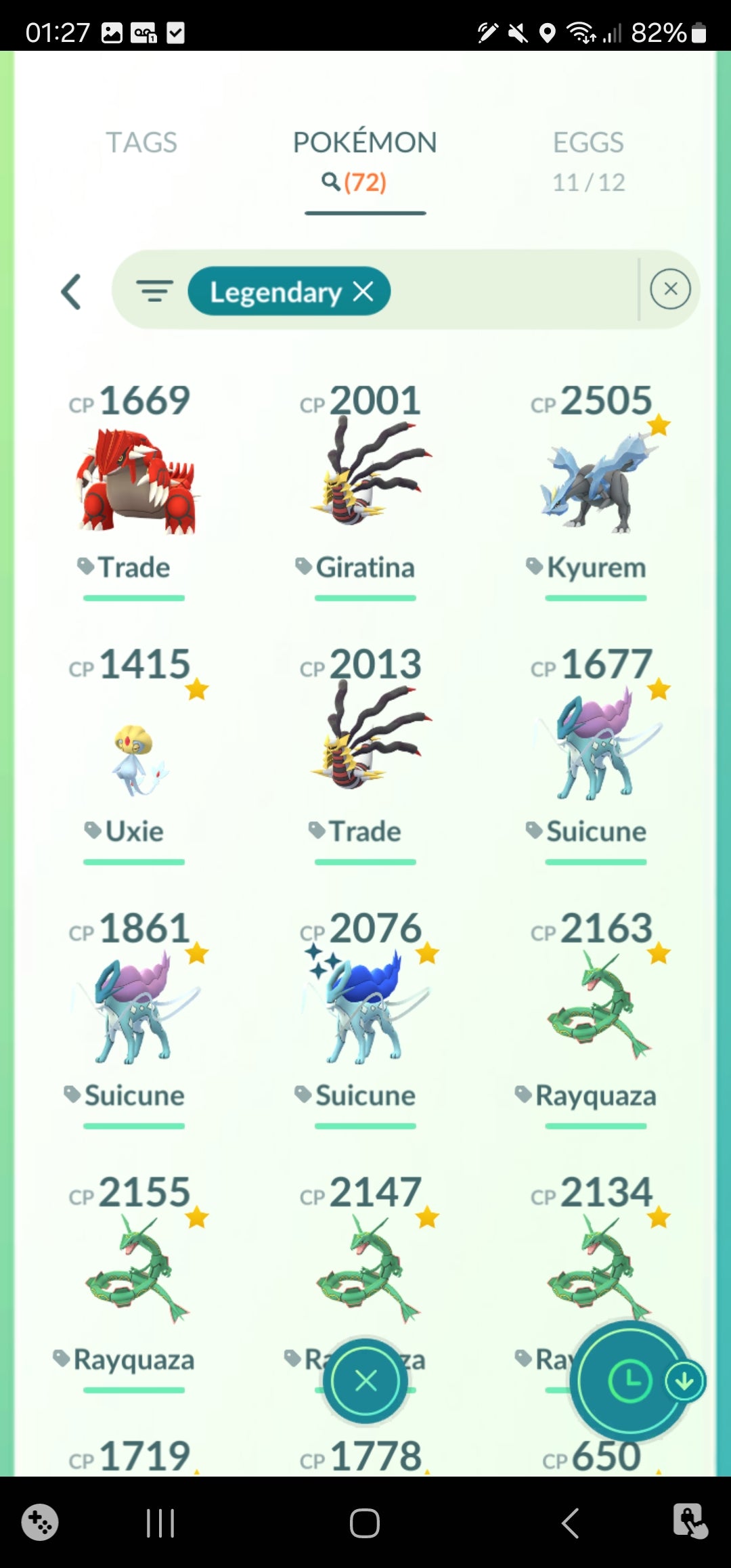 [Nivel 34] ✨ Legendarios: 72 ✨ Pokemon Shiny: 25