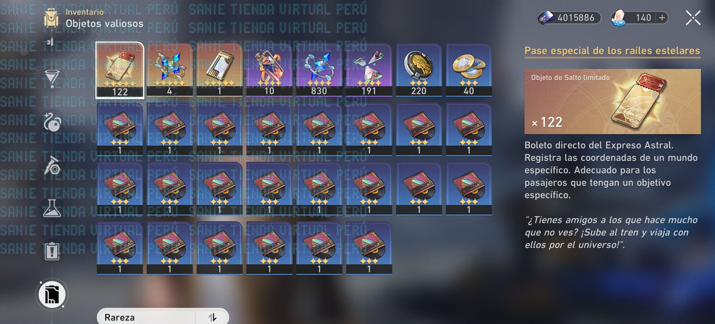 CUMPLEAÑOS LIBRE [Nivel de Trazacaminos 39] Luocha + Gepard E1 +  122 Pase Especial de los railes estelares