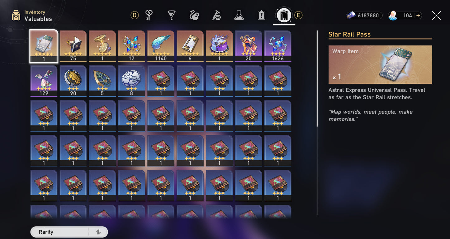 [Nivel 70] Ruan Mei + Black Swan + Cono + Anaxa + Acheron + Yunli + Cono + Argenti + Archer + Luocha + Topaz + Dr Ratio + Bailu + Bronya E2 + Welt E2 + Gepard + Himeko