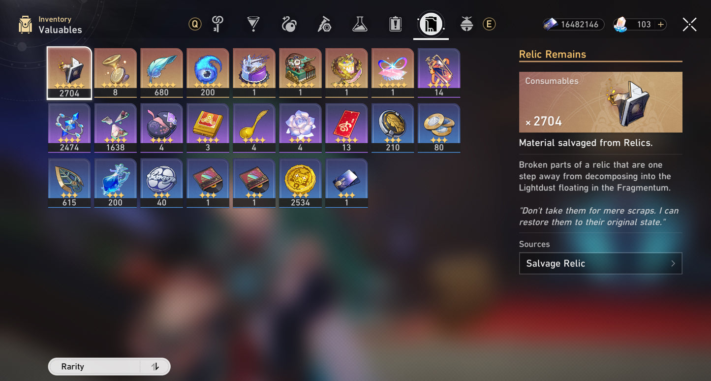 [2En1] Lv70|Yao Guang+Sparxie+Cono|SW Lv999+Cipher+Mydei+Herta+Acheron+Firefly+Aventurine+Evernight+Rappa+Gilgamesh+DH Terrae+Huohuo|RM E1+DH IL+Cono|Saber+Cono|Archer+Cono|Topaz+Ratio+Jing Yuan+Luocha+Fu Xuan