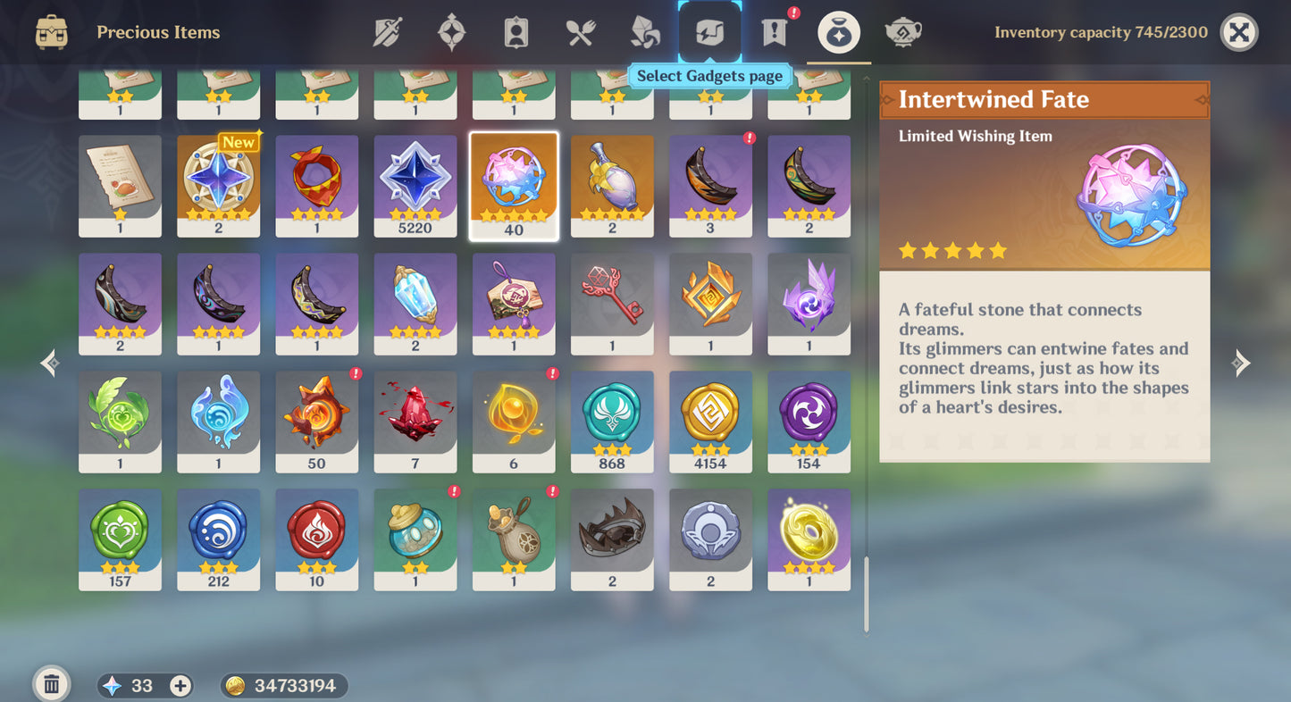 [Nivel 55] ⭐️40 Destinos Entrelazados⭐️ + Escoffier + Durin + Nicole + Skirk