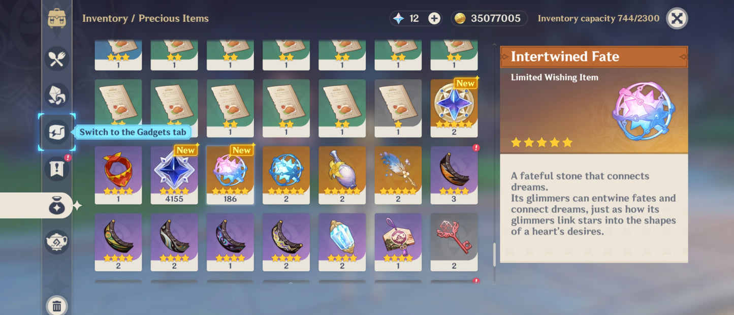 [Nivel 53] 186 Deseos 💎 |  Arlecchino + Arma #2 | Genshin Impact Cuenta Reroll