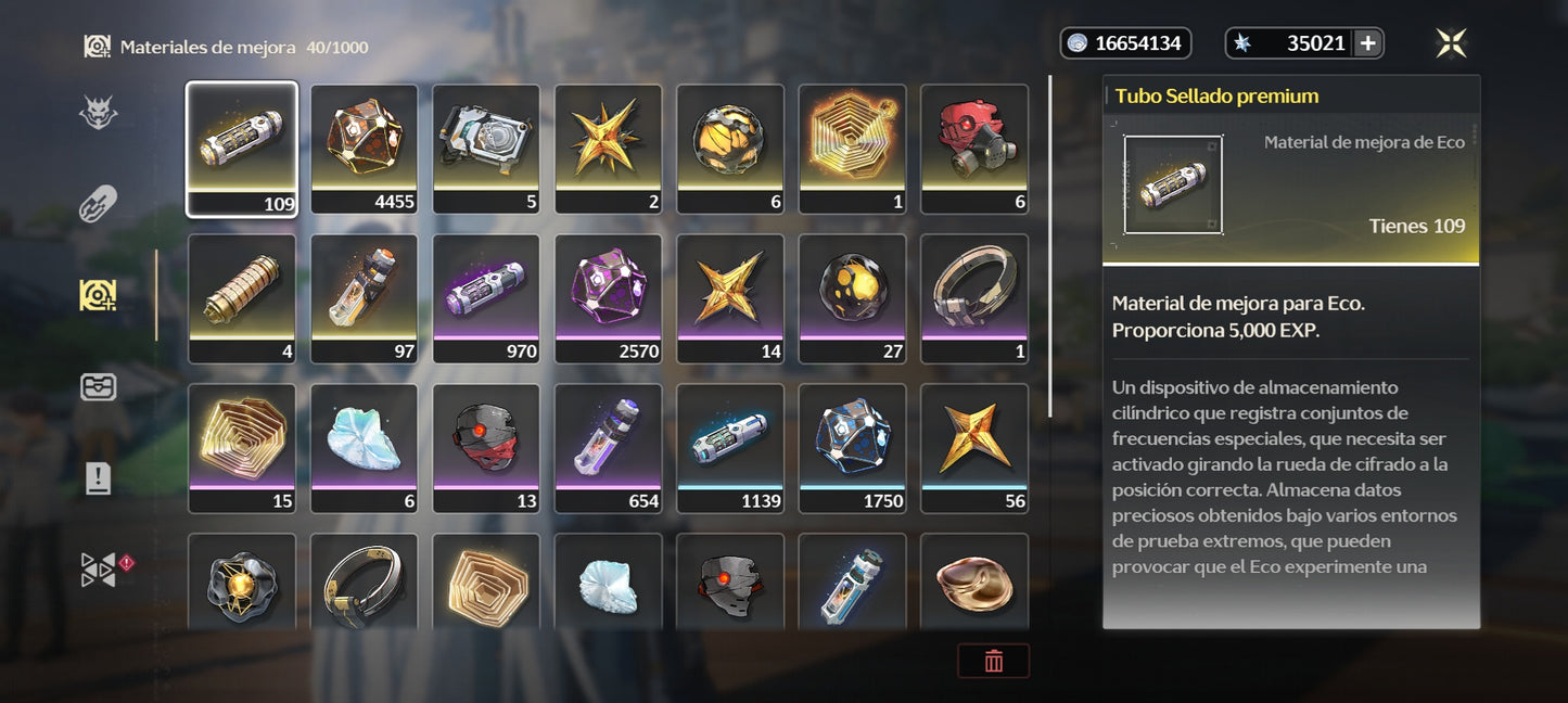 [Nivel 40] Cumpleaños Libre ✅ | 35021 Astritas 💎 |  ⭐ Phrolova + Arma | Wuthering Waves Cuenta Reroll