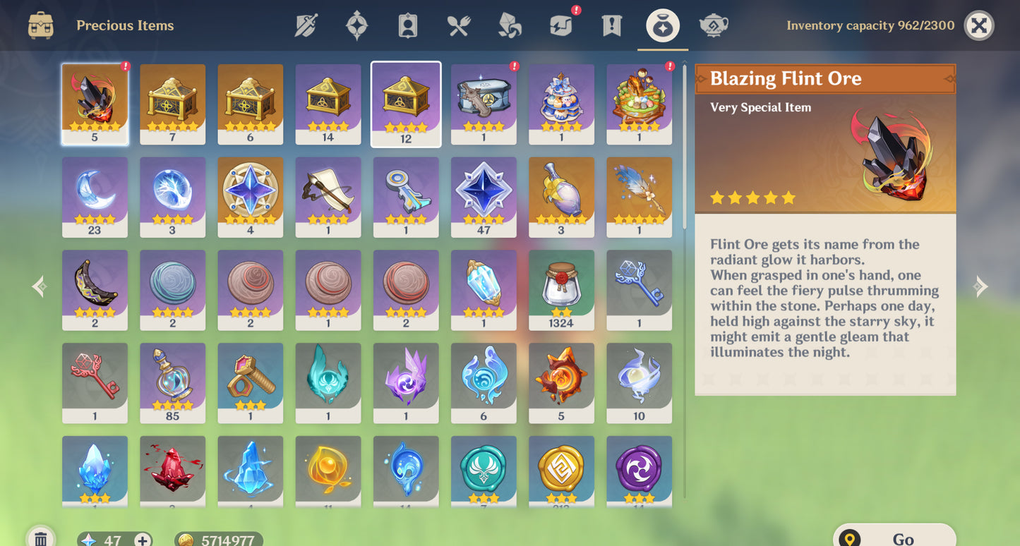 [Nivel 58] ⭐️ Mavuika + Xilonen + Esoffier + Citlali + Zibai + Kazuha + Skirk + Kinich + Furina + Neuvillette + Zhong Li + Raiden Shogun + Chasca