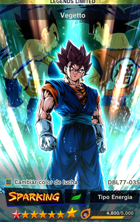 [Android & iPhone] ⭐️ Vegeto LL 1ESTRELLA ROJA + SS Dios Goku & Vegeta + (19 LL)⭐️
