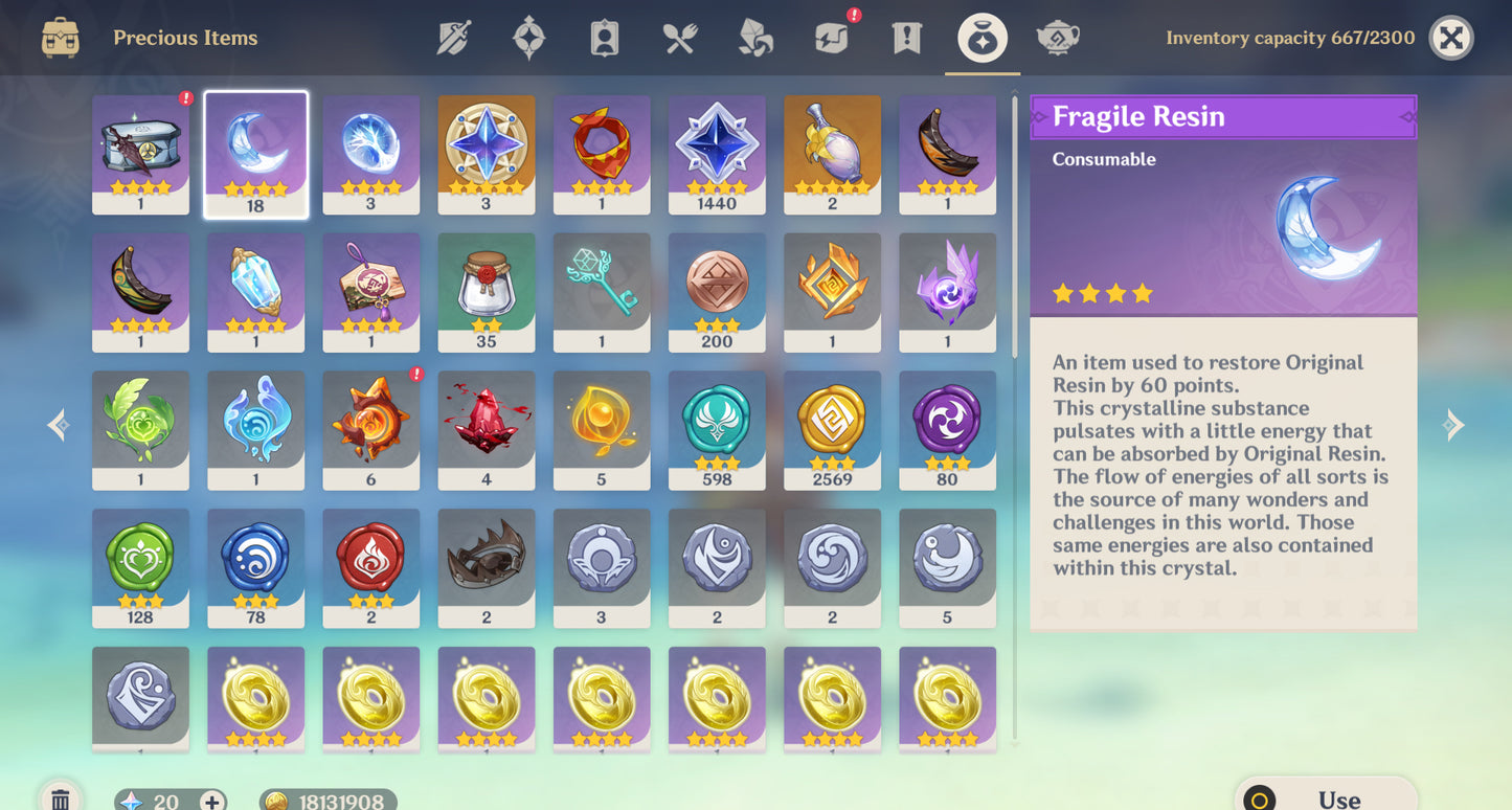 [AR 55] ⭐️ Mavuika + Arma + Chasca + Arma + Furina + Shenhe + Neuvillette + Kazuha + Citlali + Zhong Li + Emilie — Cuenta Genshin Impact