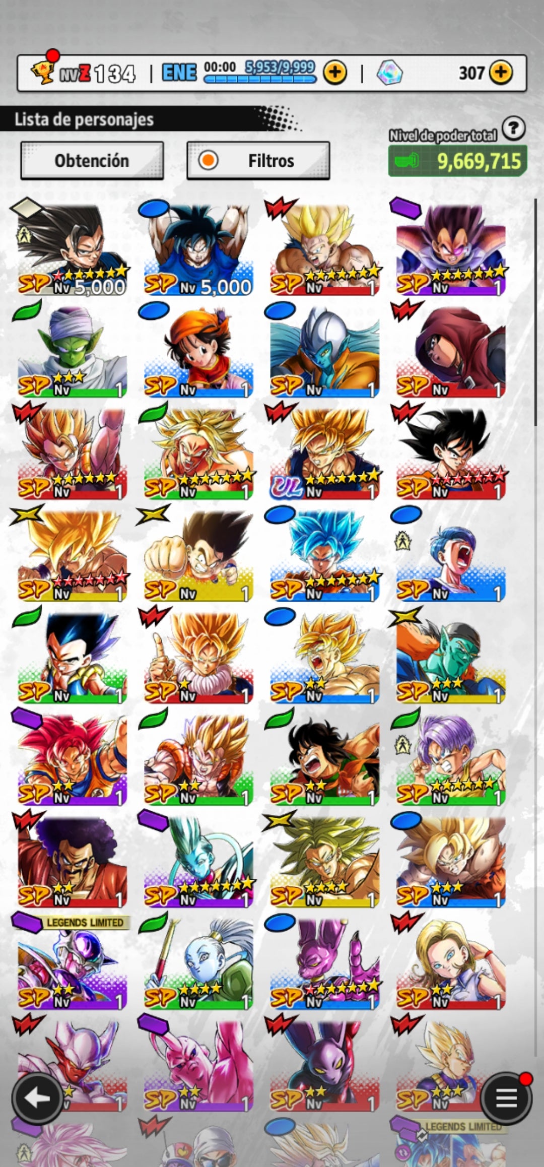 [Android & iPhone]  ⭐️ Majin Vegeta + Pre-Ultrainstinto Goku [ULTRA] | ⭐️ 8 Legends Limited | Dragon Ball: Legends Cuenta Reroll