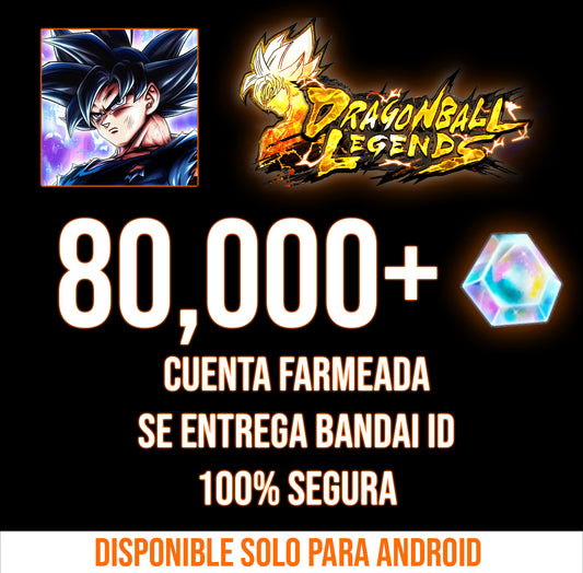 [Solo Android ✅] CUENTA + 80,000 Cronocristales💎 (NO ES RECARGA)