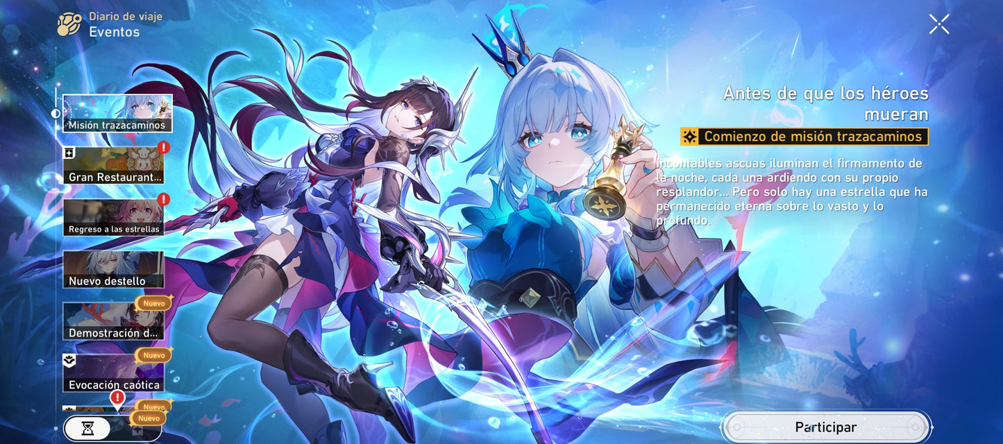 [Nivel 50] CUMPLEAÑOS LIBRE!⭐️ Hysilens + Cono + Kafka + Saber + Cono + Archer + Yanqing + Gepard + Bronya