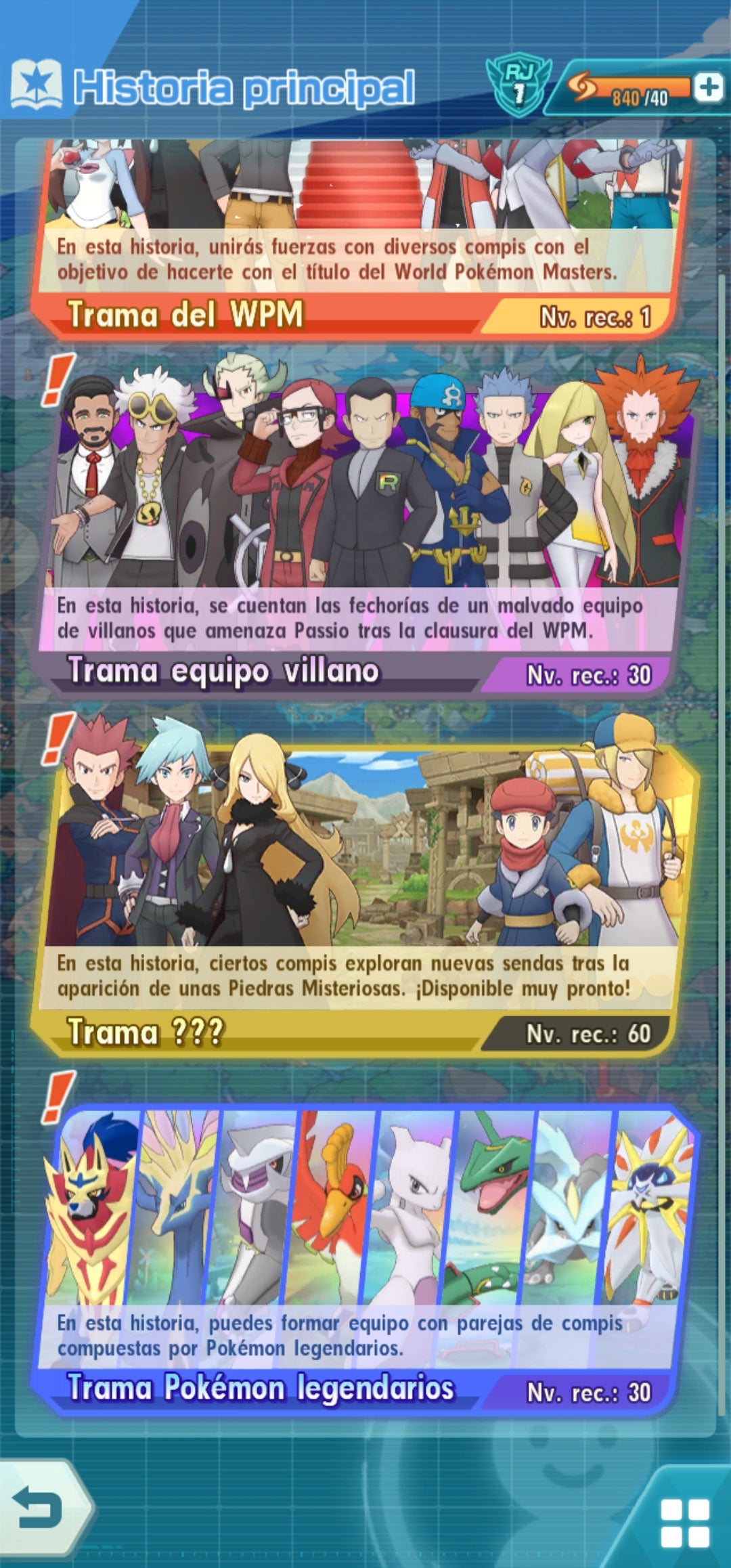 [Nivel 1] ⭐️ ROXY NEOCAMPEONA + PAUL NEOCAMPEÓN + BERTO NEOCAMPEÓN + Rojo Traje S Rayo + Mencia Traje S + León + Elio (Ultra) +Selene (Ultra) + Olivia + N Traje S +  Damián +  72 Personajes 5⭐️ Estrellas + Tickets