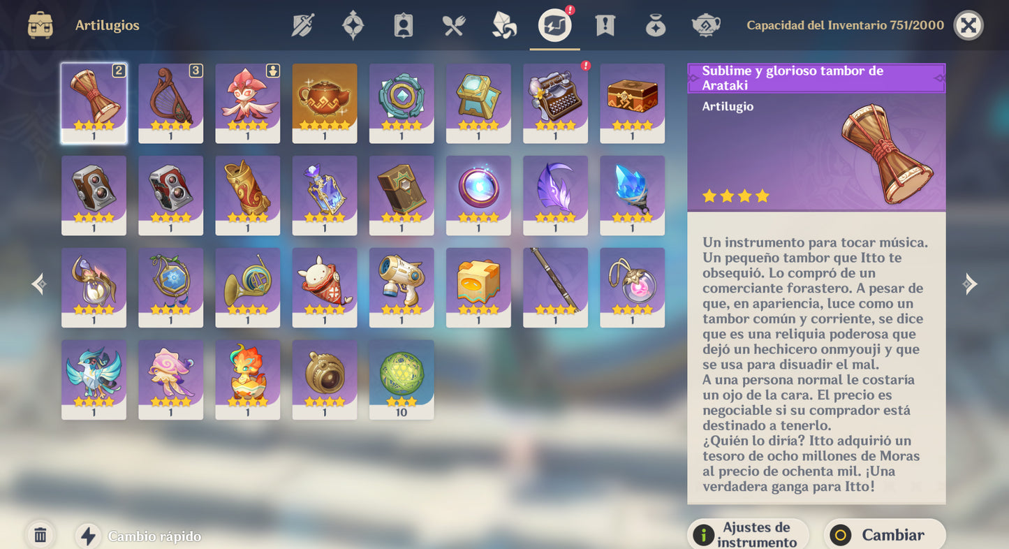 [Nivel 57] | Eula C3 + 0da de los Pinos , Xilonen C2 + Yelan C1 + Raiden Shogun + Zhongli + Ayaka + Emilie + Clorinde + Kokomi + Ayaka + Aloy + Keqing C1 + Qiqi C3 + Dehya + Mona + Tighnari + Jean + Skyward Spine + Skyward Harp + Skyward Pride