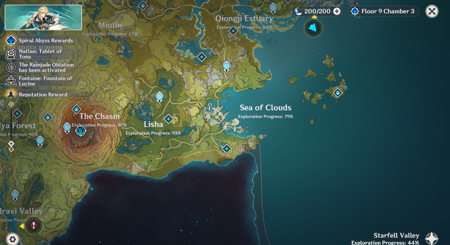 (REROLL + CUMPLEAÑOS LIBRE) Nivel 55 + Varka  + 305 Destinos Entrelazados ✨