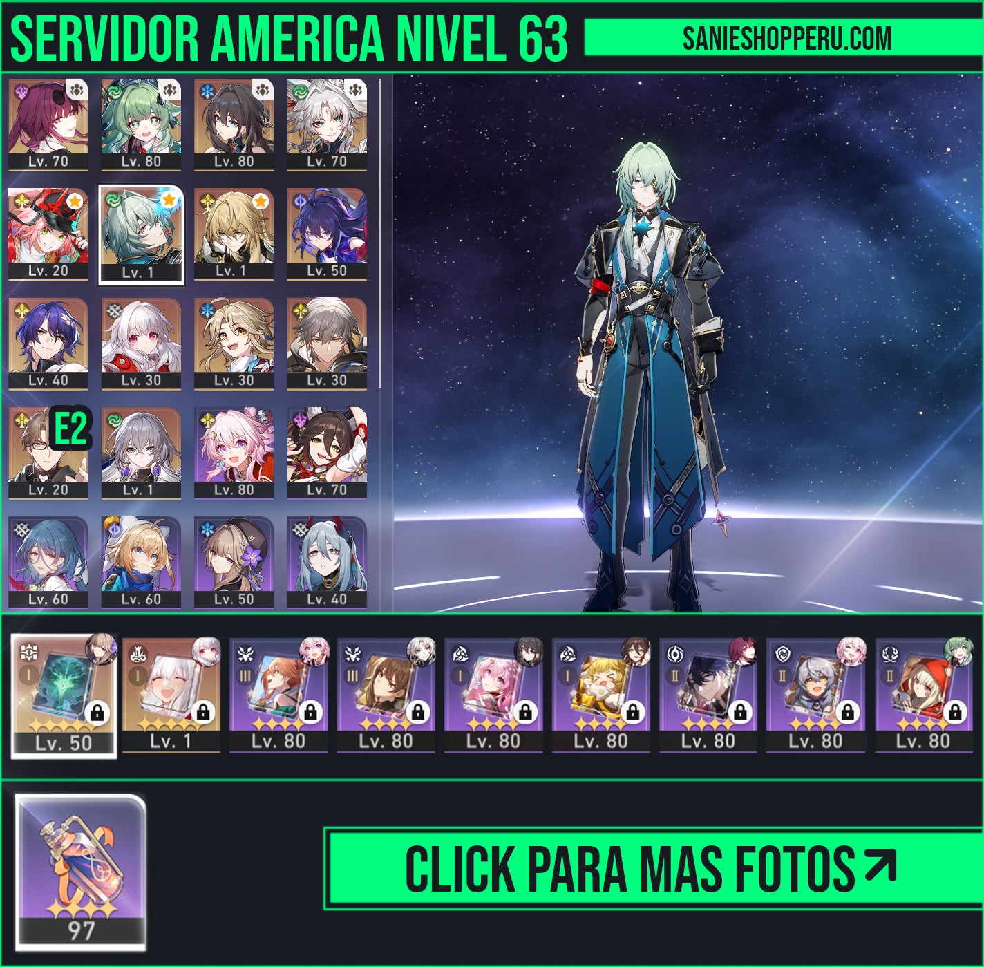 [TL 63] ⭐️Kafka + Huo Huo + Ruan Mei + Feixiao + Rappa + Anaxa + Luocha + Seele + Dr Ratio + Clara + Yanqing + Welt E2 + Bronya