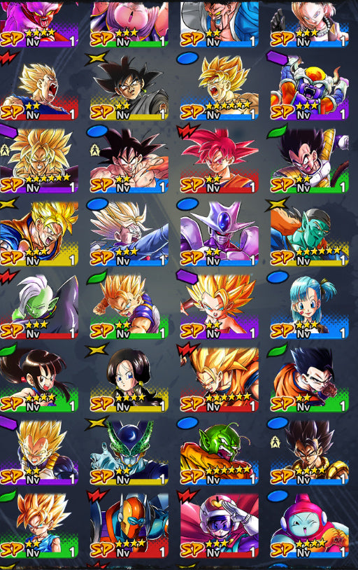 [Solo Android] ⭐️SS Rosé Goku Black + SS GOD SS Vegito + Cell Perfecto (UL) + Gohan (Chico, UL) + Gohan Bestia (UL)⭐️ + 💎31,478 Cronocristales💎+ 17 LL