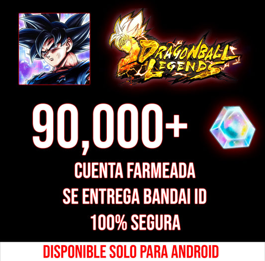 [Solo Android ✅] CUENTA + 90,000 Cronocristales💎 (NO ES RECARGA)