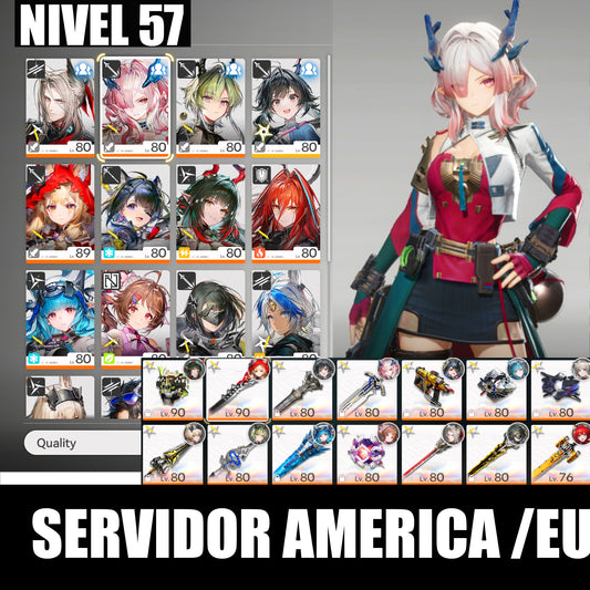 [Nivel 57] ⭐️ Zhuang Fangyi + Mi Fu + Rossi + Tangtang + Ardelia P1 + Pogranichnik R2 + Ember + Last Rite + Lifeng