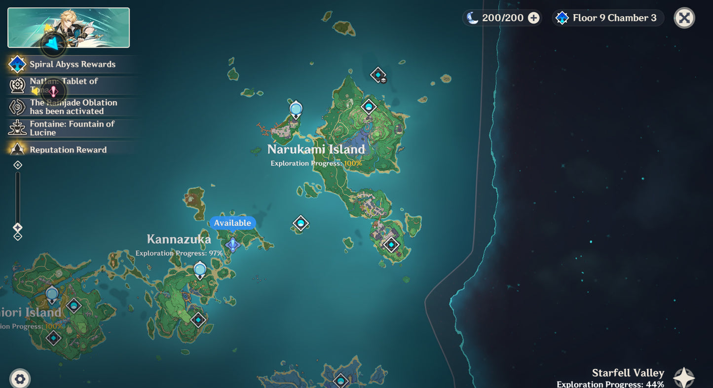 (REROLL + CUMPLEAÑOS LIBRE) Nivel 55 + Varka  + 305 Destinos Entrelazados ✨