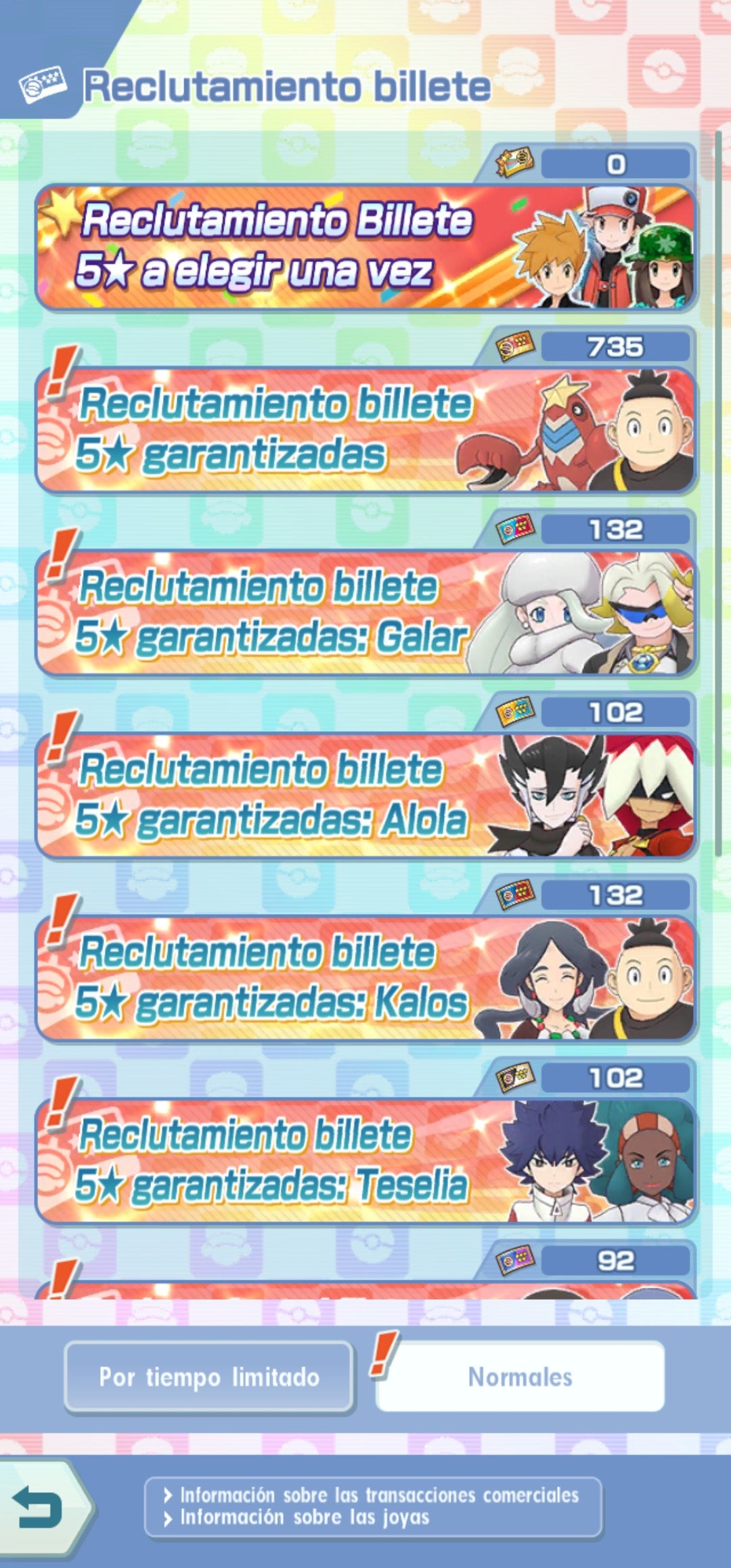 [Android] ✨ Giovanni (Traje S, Voraz) + Cintia (Architraje) + Lionel (Architraje) + Rojo (Traje S, Rayo) + Neocampeones (Rojo, Azul, Verde) + Maximo (Traje S) 💎212,320 Gemas💎