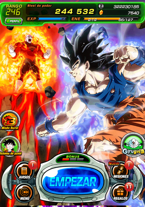 [ANDROID] +7540 Piedras Dragon💎Vegeta SSJ4+GokuSSJ4 LR + Goku Pre + Vegeta SSJ Dios + Goku SSJ4 Daima + Vegeta SSJ3 Daima - Dokkan Battle cuenta reroll