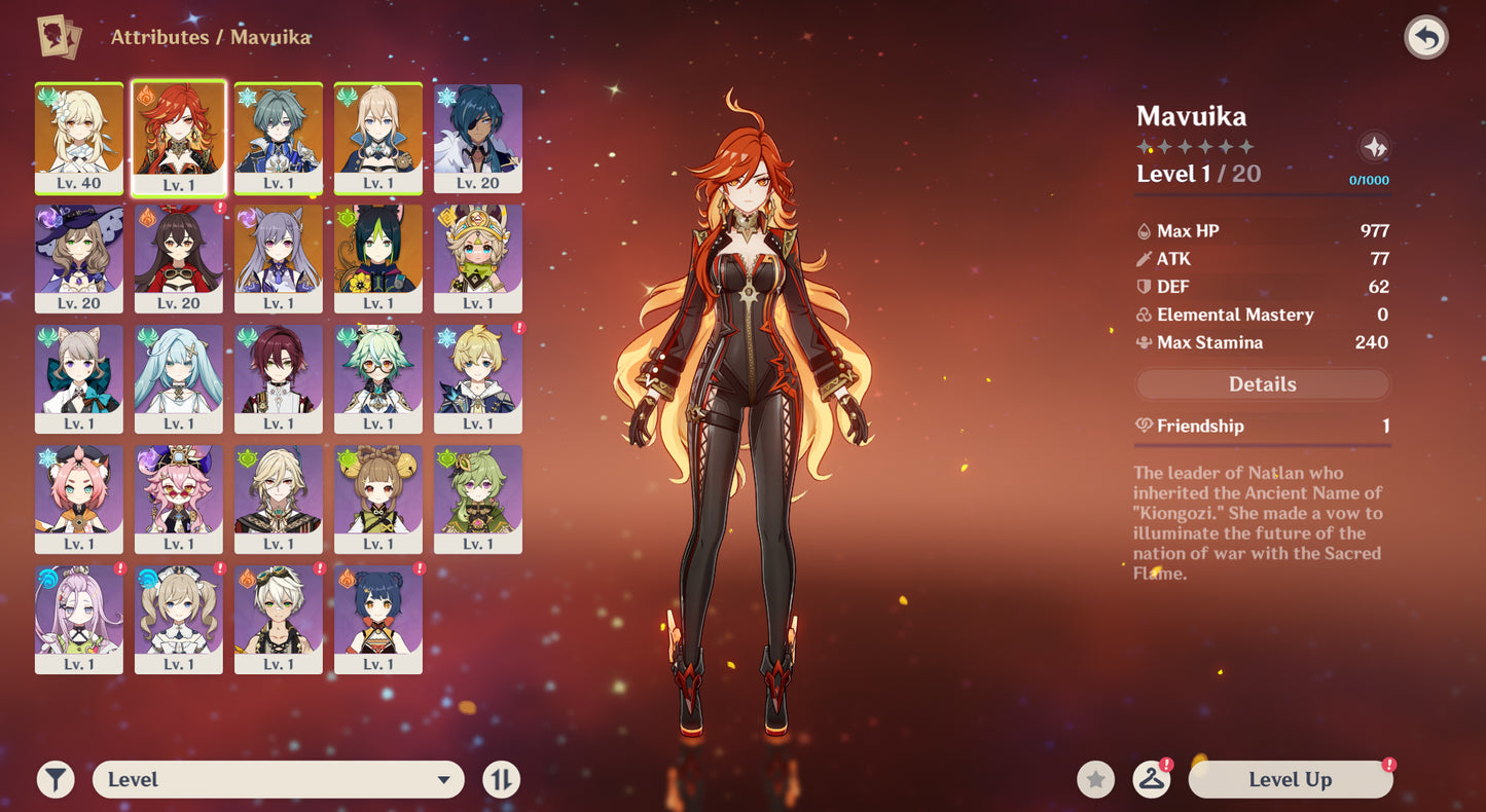 [Nivel 55] ⭐️93 Deseos + Mavuika + Arma , Lohen + Arma , Jean , Keqing , Tighnari⭐️CUMPLEAÑOS LIBRE