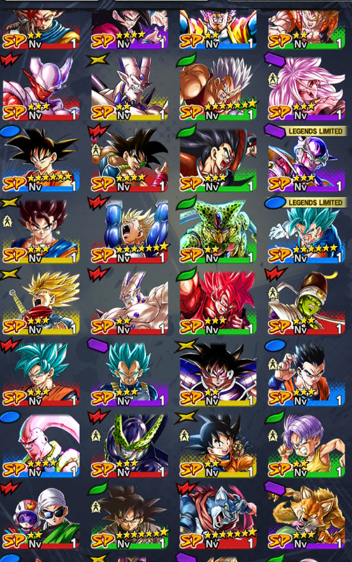 [Solo Android] ⭐️SS Rosé Goku Black + SS GOD SS Vegito + Cell Perfecto (UL) + Gohan (Chico, UL) + Gohan Bestia (UL)⭐️ + 💎31,478 Cronocristales💎+ 17 LL