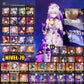 Lvl70 NA Fainón + Cono + Castorice + Cono , Yao Guang + La Dalia + Rappa + Sunday + Robin E1 + Cono + Sra. Herta + Sparkle + Dr. Ratio + Aventurino E1 + Ruan Mei + Lingsha + Cono , Jiaoqiu + Huohuo + Archer + Saber + Gilgamesh + Kafka + Topaz + Larganoche