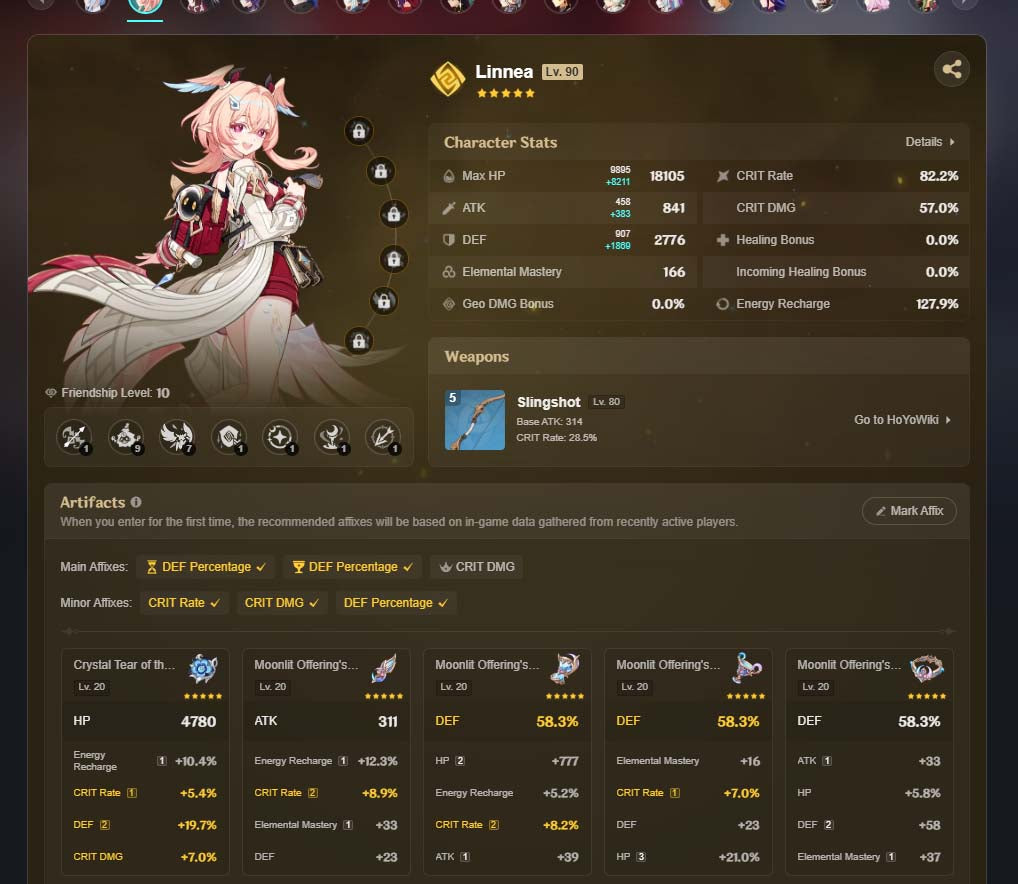 NA AR58|+191 Deseos+ Odette Linnea Columbina Durin Flins C1 Bloodsoaked Ruins Ineffa Kinich Arlecchino Zhongli Chasca Tartaglia Raiden Shogun Mona Keqing C1 Tighnari C1 Qiqi C1 Dehya