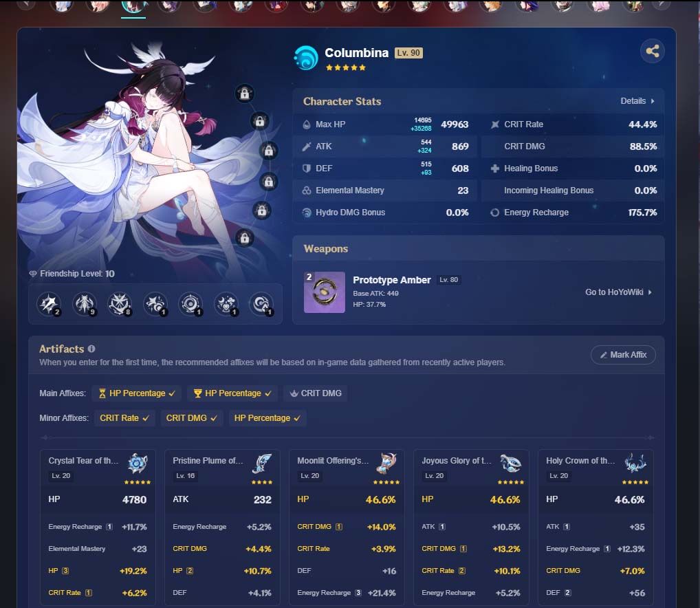 NA AR58|+191 Deseos+ Odette Linnea Columbina Durin Flins C1 Bloodsoaked Ruins Ineffa Kinich Arlecchino Zhongli Chasca Tartaglia Raiden Shogun Mona Keqing C1 Tighnari C1 Qiqi C1 Dehya