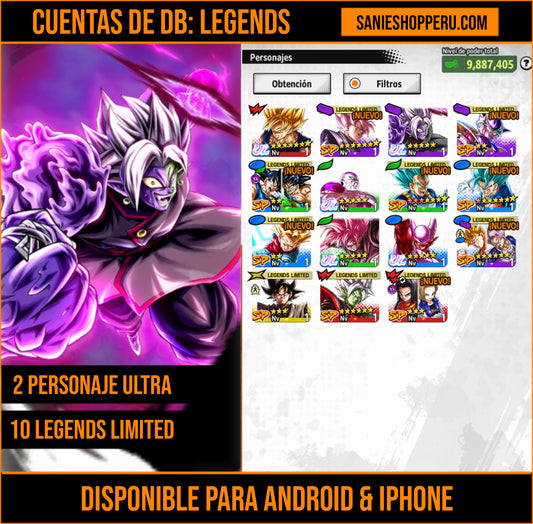 [Android & iPhone] ⭐️ MITAD CORRUPTO ZAMAZU FUSIONADO (UL) + SS ROSA GOKU OSCURO (UL) ⭐️ + 10 LL