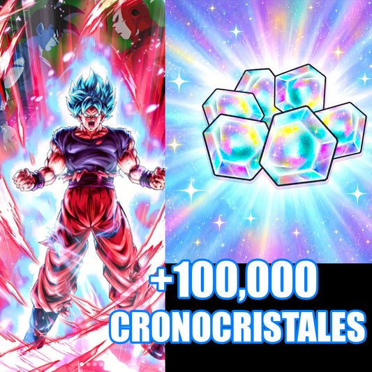 [Android] + 100,000 cronocristales + LR Super Saiyan God SS Kaioken Goku  | DRAGON BALL Legends Cuenta