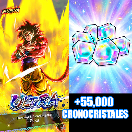 [Android] + 55,000 cronocristales + Goku Ss 4j ULTRA| DRAGON BALL Legends Cuenta