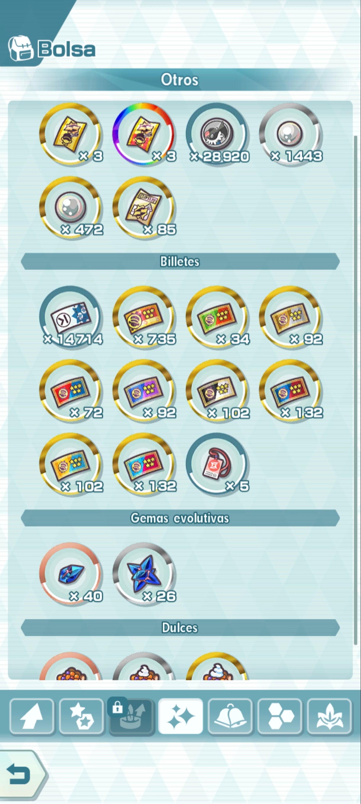 [Android] 172,110💎Gemas ✨ ANIVERSARIO✨Rojo (Aniversario) + Gloria (Aniversario) + Nákara (Aniversario) + Volus (Domador Pokémon) + Cintia (Architraje) + Rojo (Traje S, Rayo)