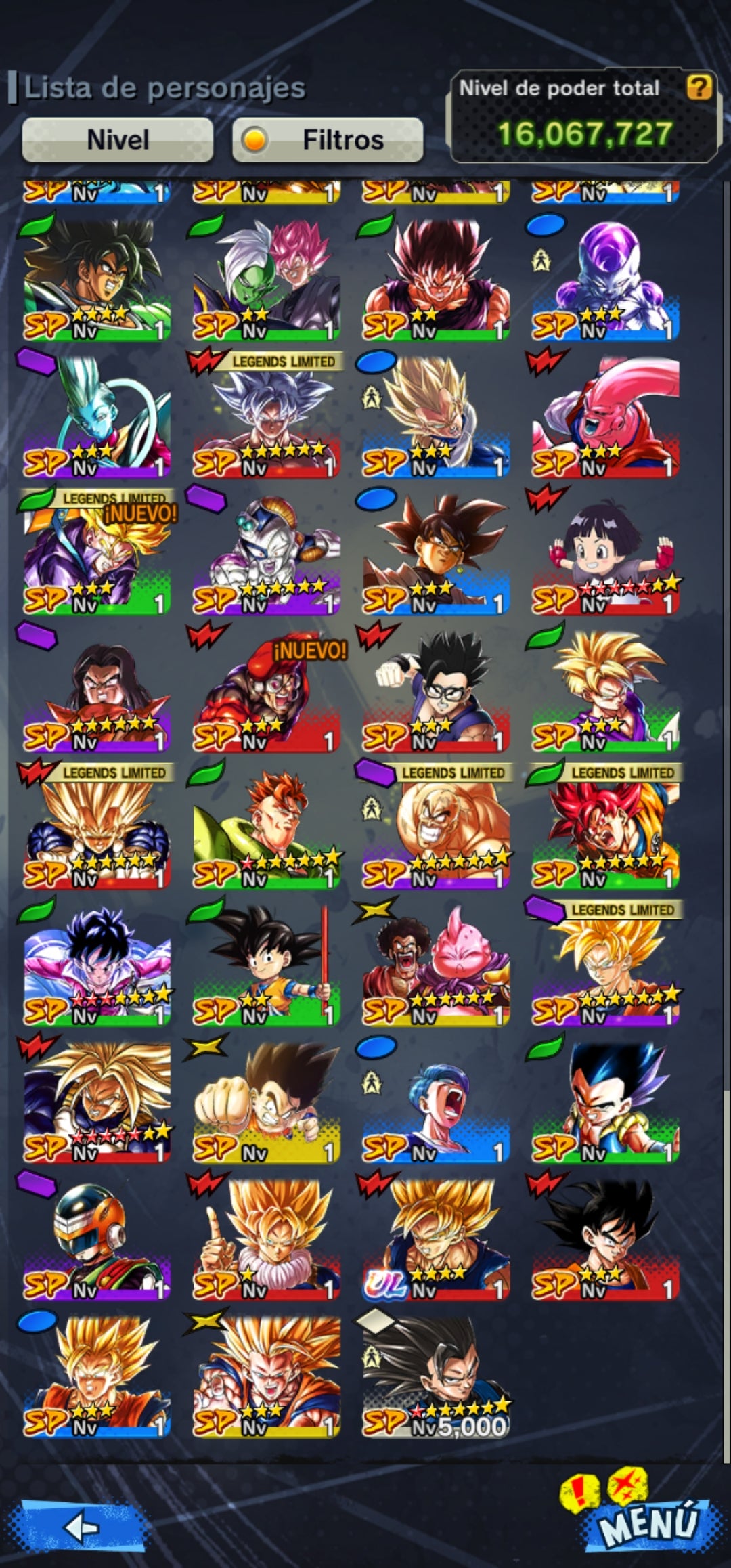 [Android & iPhone] SUPERSAIYAJIN GOKU LEGEND LIMITED 7 ESTRELLAS + 6 LEGENDS LIMITED