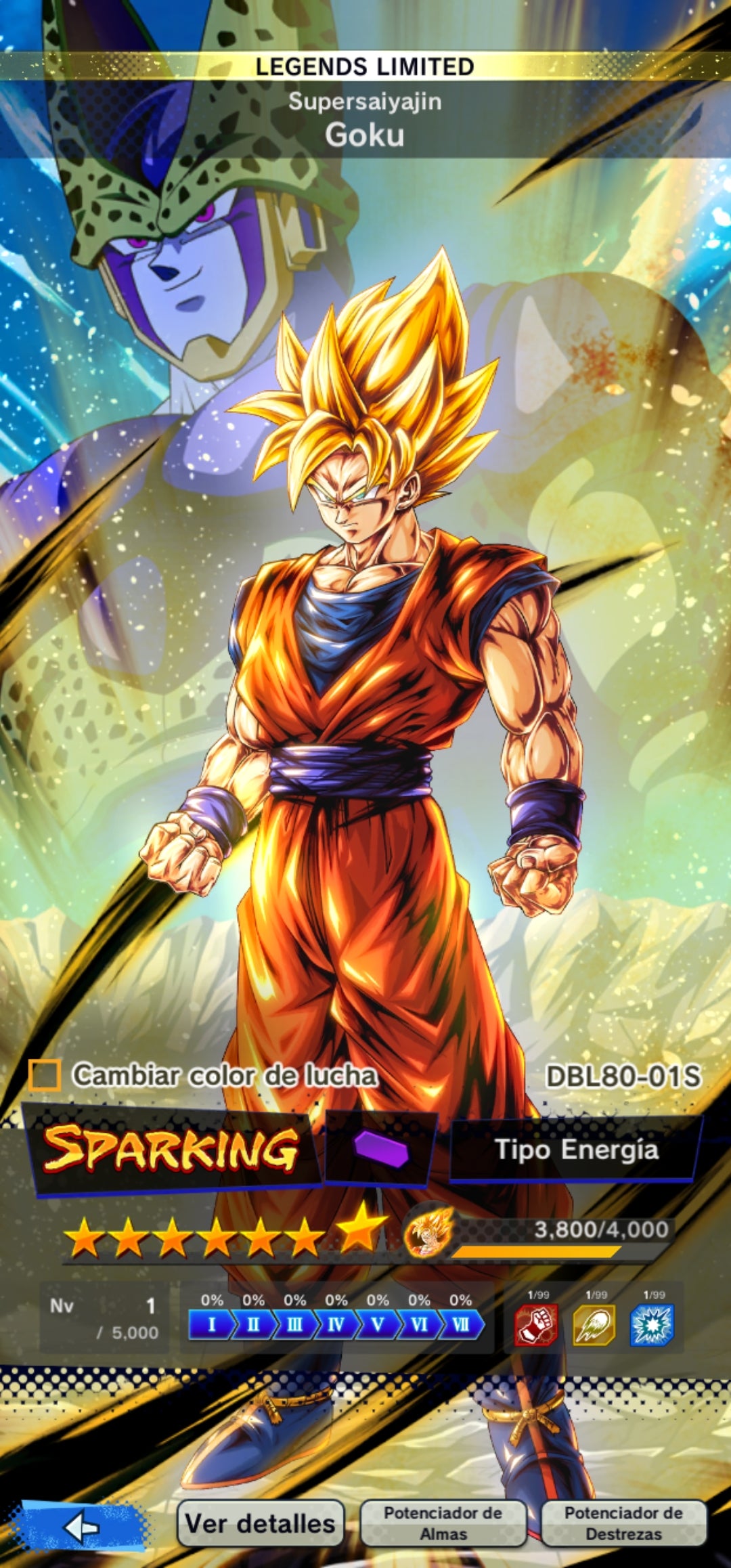 [Android & iPhone] SUPERSAIYAJIN GOKU LEGEND LIMITED 7 ESTRELLAS + 6 LEGENDS LIMITED