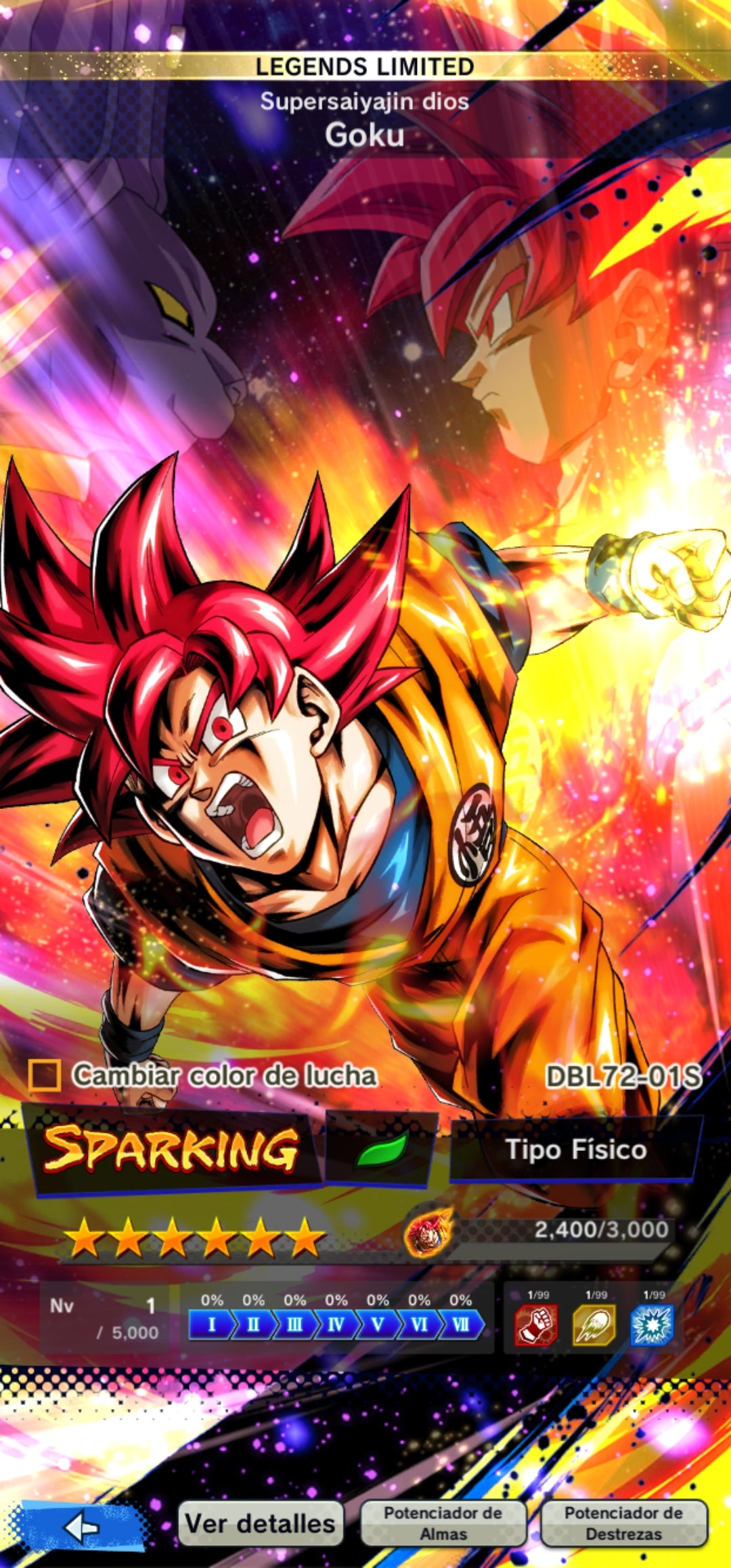 [Android & iPhone] SUPERSAIYAJIN GOKU LEGEND LIMITED 7 ESTRELLAS + 6 LEGENDS LIMITED
