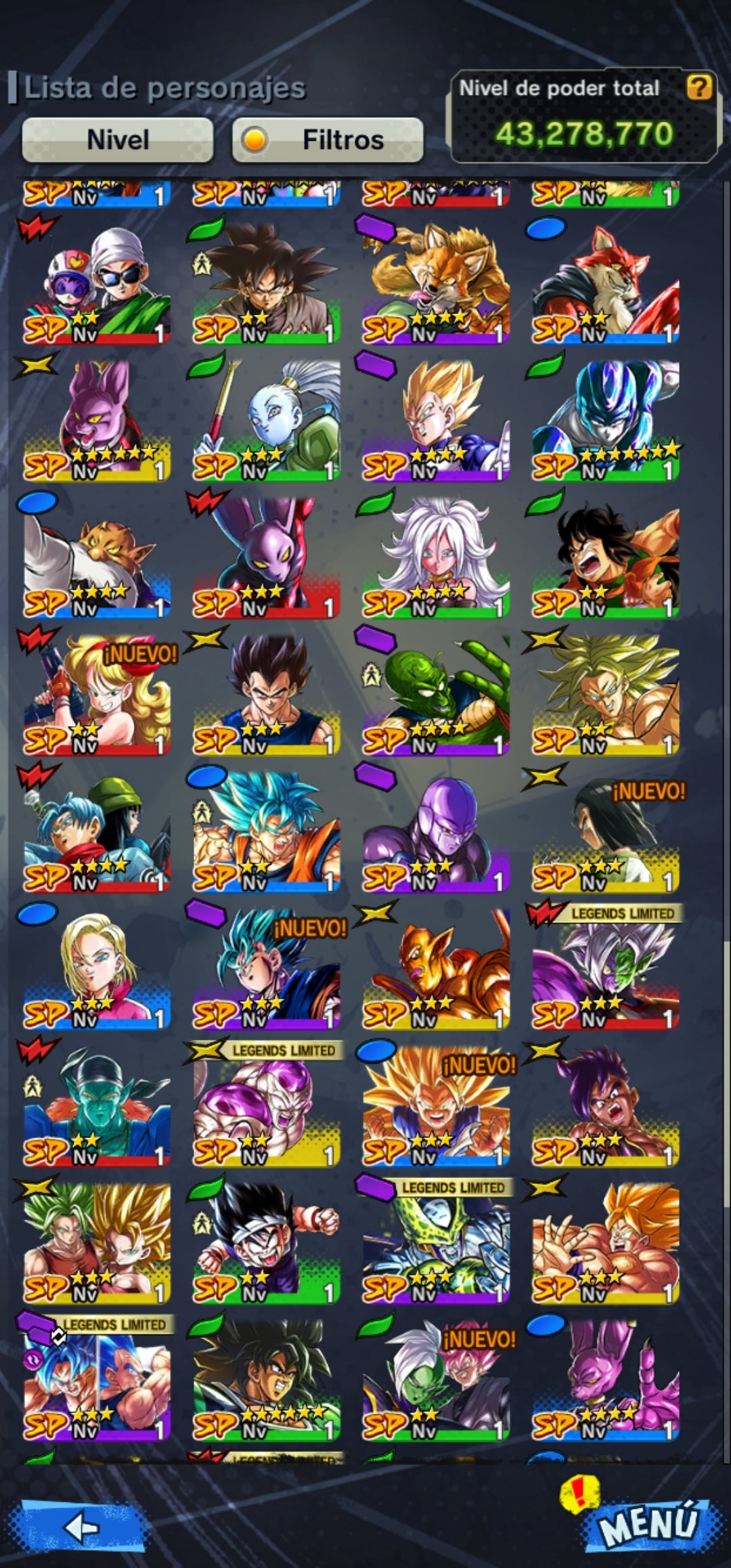 [Solo Android] ⭐️Cell Perfecto ULTRA 7 estrellas rojas⭐️ + 💎20,636 Cronocristales