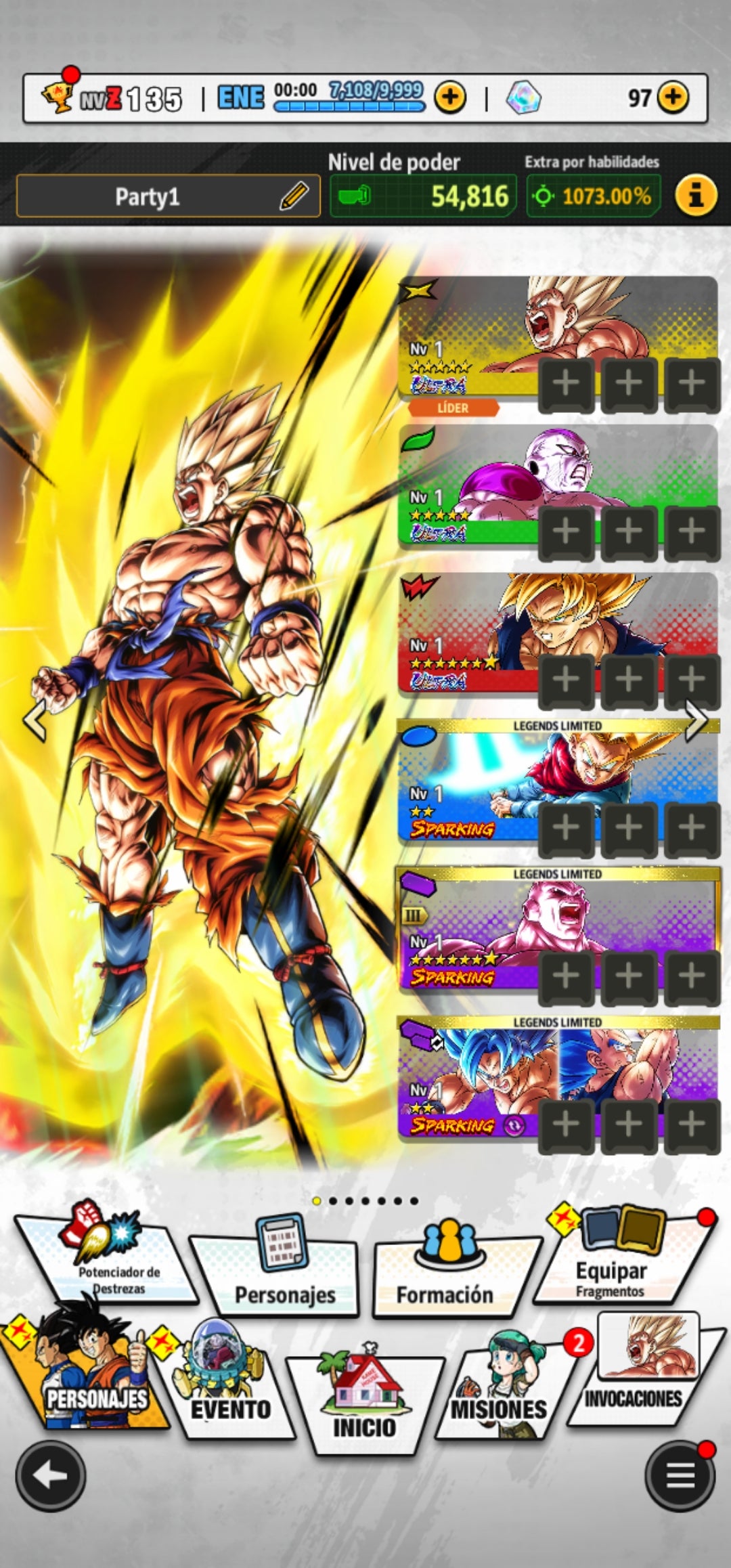 [Android & iPhone] ⭐️NUEVO ULTRA SuperSaiyajin Goku + NUEVO ULTRA Freezer Máximo poder + 12 LL